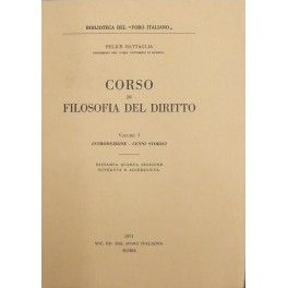 Corso di filosofia del diritto. 