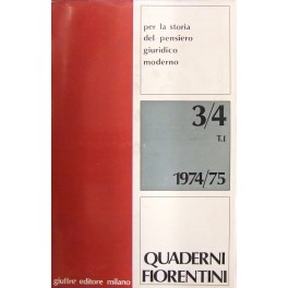 Quaderni fiorentini per la storia del pensiero giuridico moderno