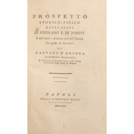 Prospetto storico-fisico degli scavi di Ercolano e di Pompei