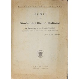 Sunti di storia del diritto italiano Sunti di storia del diritto italiano