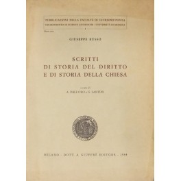 Scritti di storia del diritto e di storia della chiesa.