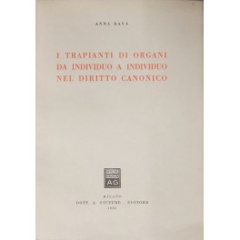 I trapianti di organi da individuo a individuo nel diritto canonico