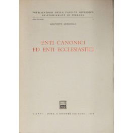 Enti canonici ed enti ecclesiastici