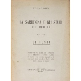 La Sardegna e gli studi del diritto La Sardegna e gli studi del diritto