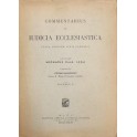 Commentarius in iudicia ecclesiastica iuxta codicem iuris canonici.