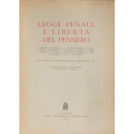 Legge penale e libertà del pensiero