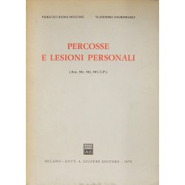 Percosse e lesioni personali. (Artt. 581 582 583 C.P.)