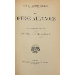 Le offese all'onore