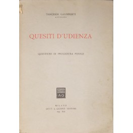 Quesiti d'udienza