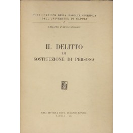 Il delitto di sostituzione di persona