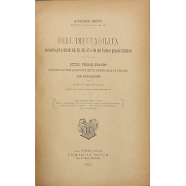 Dell'imputabilità secondo gli articoli 44 45 46 47 e 48 del Codice penale italiano