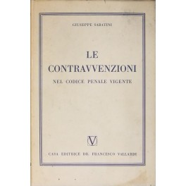 Le contravvenzioni nel codice penale vigente