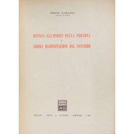 Offesa all'onore della persona e libera manifestazione del pensiero