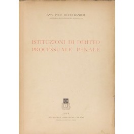 Istituzioni di diritto processuale penale