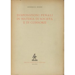 Disposizioni penali in materia di società e di consorzi