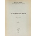 Diritto processuale penale. (Corso di lezioni). 