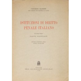 Istituzioni di diritto penale italiano