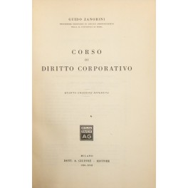 Corso di diritto corporativo