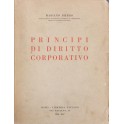 Principi di diritto corporativo. 