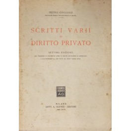 Scritti varii di diritto privato Scritti varii di diritto privato