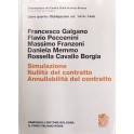 Della simulazione. Della nullità del contratto. Dell'annullabilità del contratto. Art. 1414-1446