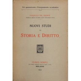 Nuovi studi di storia e diritto