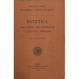 Estetica come scienza dell'espressione e linguistica generale. 