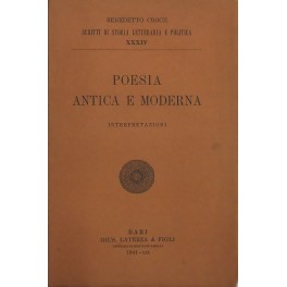 Poesia antica e moderna. Interpretazioni