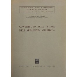 Contributo alla teoria dell'apparenza giuridica