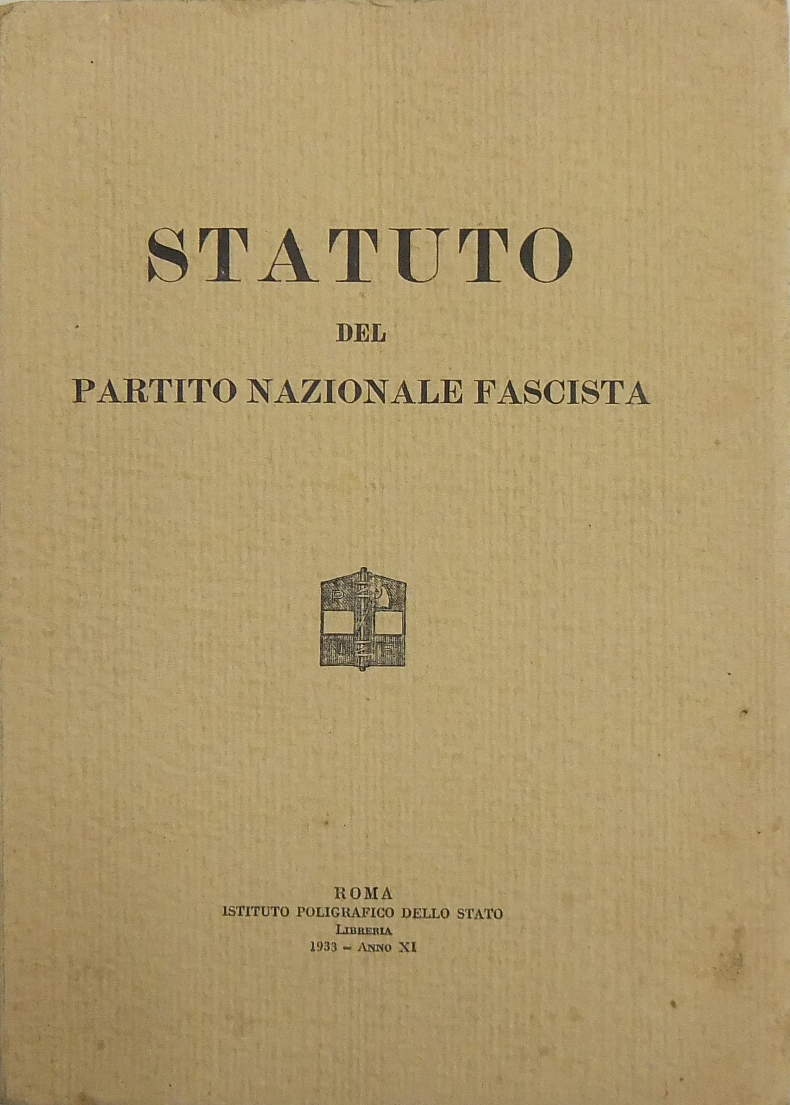 Statuto del Partito Nazionale Fascista