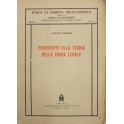Contributo alla teoria della prova legale