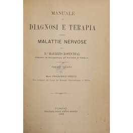 Manuale di diagnosi e terapia delle malattie nervose