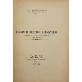 Lezioni di diritto ecclesiastico