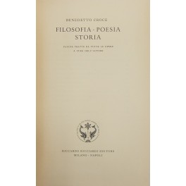 Filosofia. Poesia. Storia