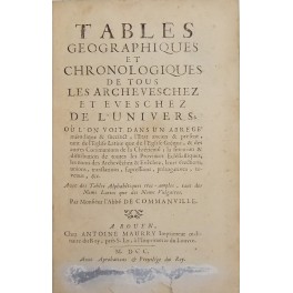 Tables geographiques & chronologiques 