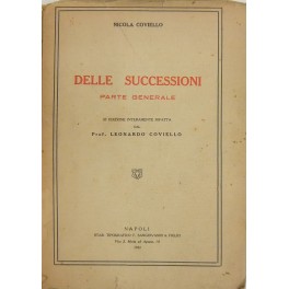 Delle successioni. Parte generale