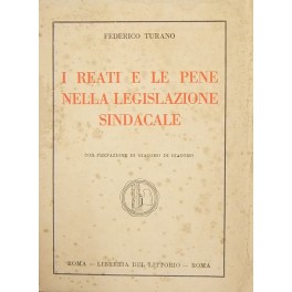 I reati e le pene nella legislazione sindacale