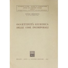 Oggettività giuridica delle cose incorporali