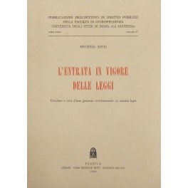 L'entrata in vigore delle leggi