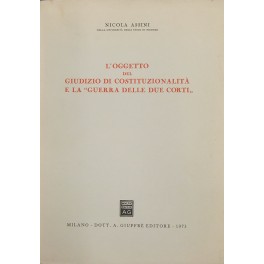 L'oggetto del giudizio di costituzionalità 