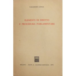 Elementi di diritto e procedura parlamentare