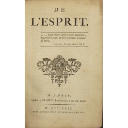 De l'Esprit. Discours De l'Esprit. Discours
