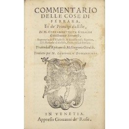 Commentario delle cose di Ferrara Commentario delle cose di Ferrara