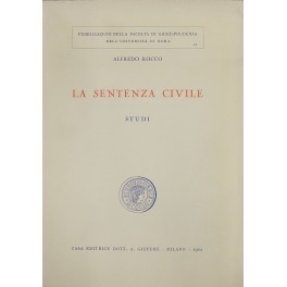 La sentenza civile. Studi