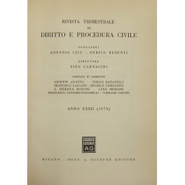 Rivista trimestrale di diritto e procedura civile Rivista trimestrale di diritto e procedura civile