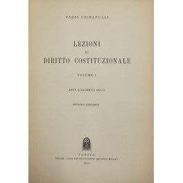 Lezioni di diritto costituzionale. 