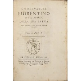 L'osservatore fiorentino sugli edifizi della sua patria