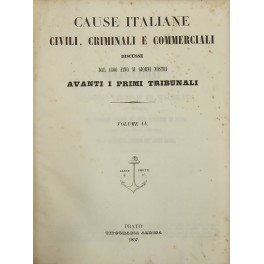 Cause italiane civili, criminali e commerciali