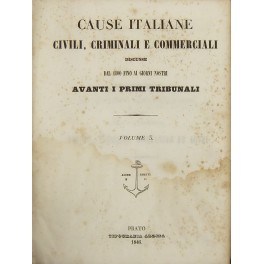 Cause italiane civili, criminali e commerciali