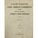 Cause italiane civili, criminali e commerciali